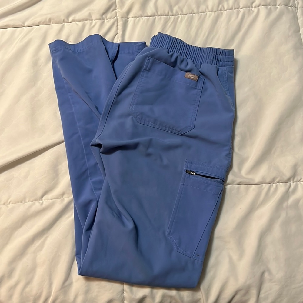Figs scrub bottoms ceil blue